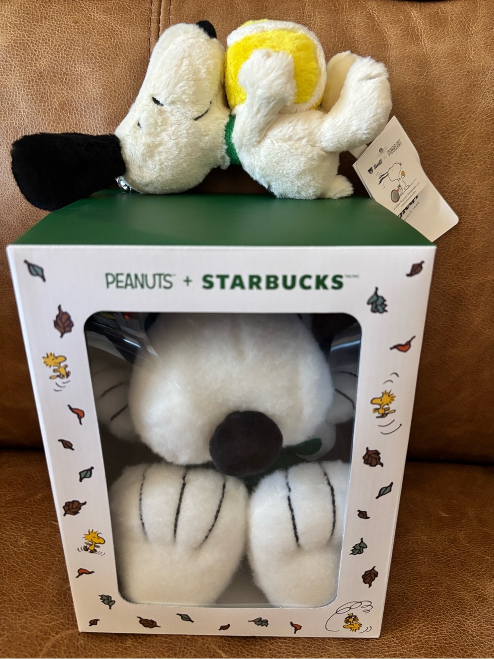 Starbucks x Peanuts Snoopy Plush + Bag Charm Bundle 2026 NW
